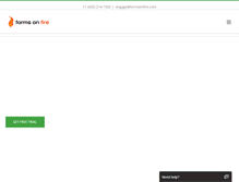 Tablet Screenshot of formsonfire.com
